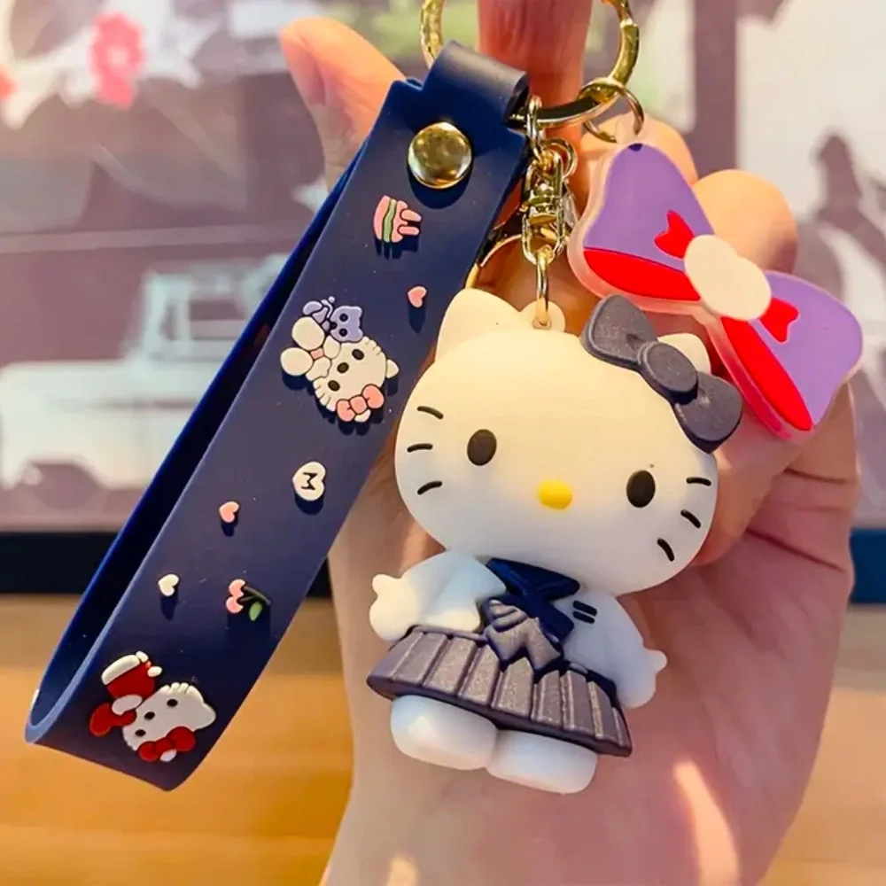 NEW SANRIO HELLO KITTY Silicone Keychain / Backpack Accessory